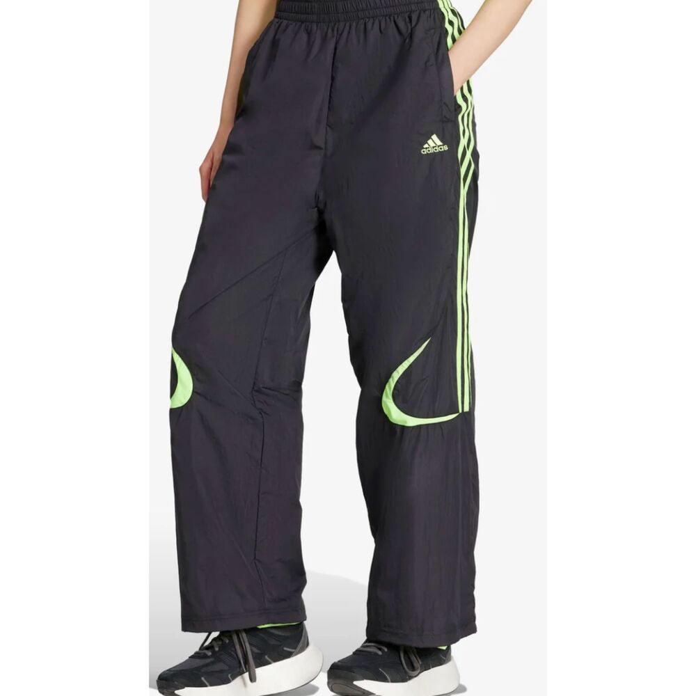 adidas Womens Teamgeist Oversize Recycled Nylon Track Pants